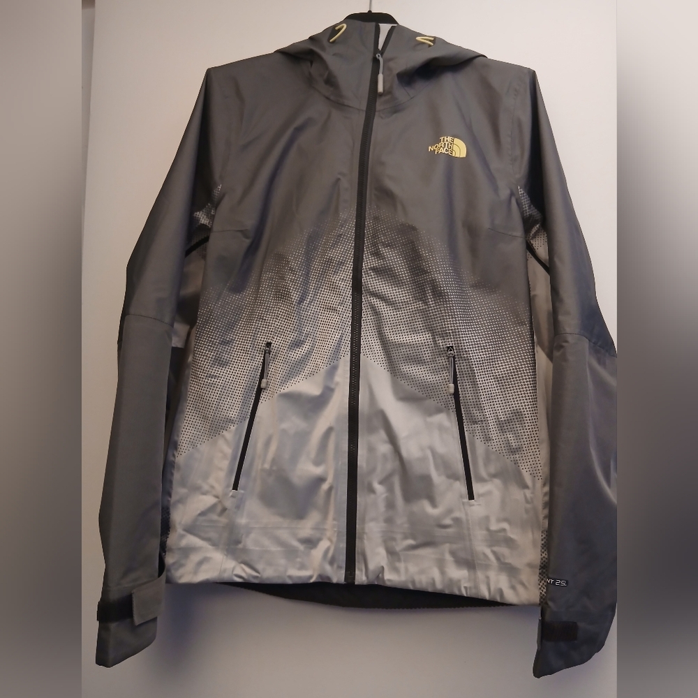 The North Face Women's Gray Hooded Rain Jacket .Size S